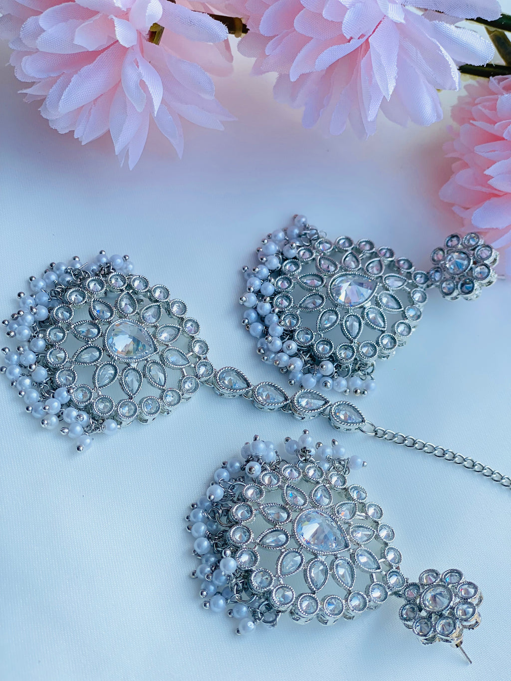 Polki Earring Tikka Set |Lightweight|Simzdesignz|