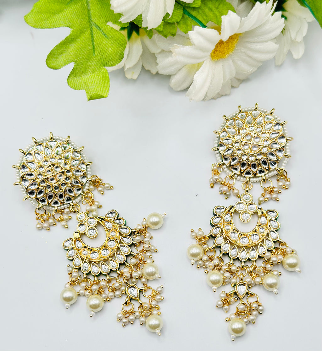 Weightless Kundan Earrings | Simzdesignzz |