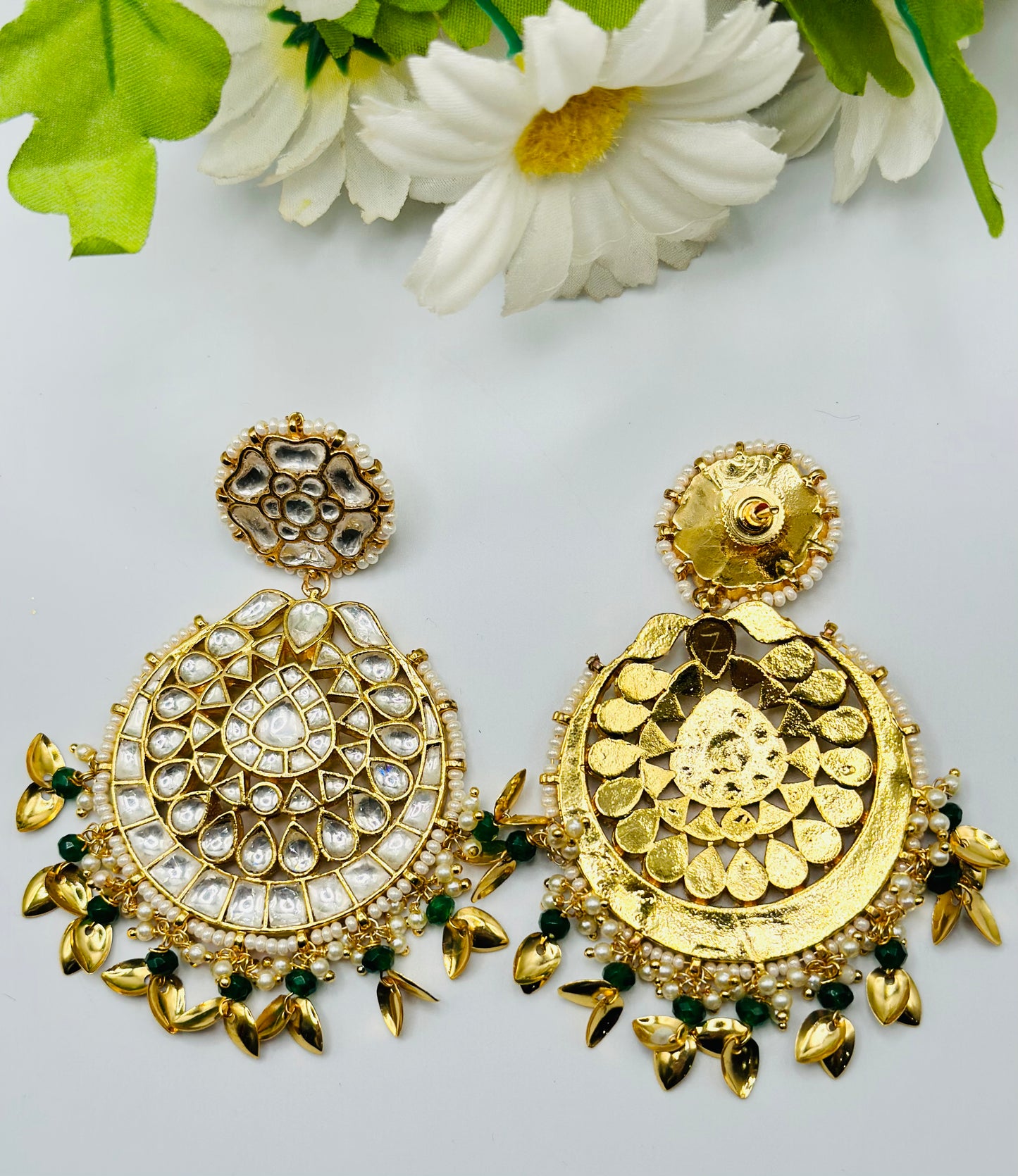 Sidak Pachi Kundan Earrings | Simzdesignzz |