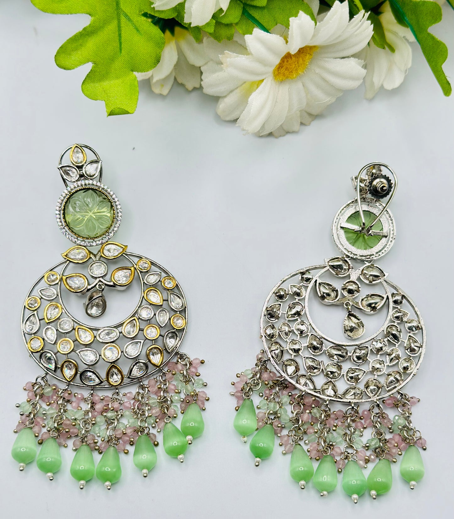 Elegant Tyani Kundan Earrings | Simzdesignzz |