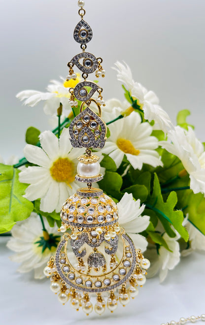 Sana Tyani Kundan Jhumki Earrings | Simzdesignzz |