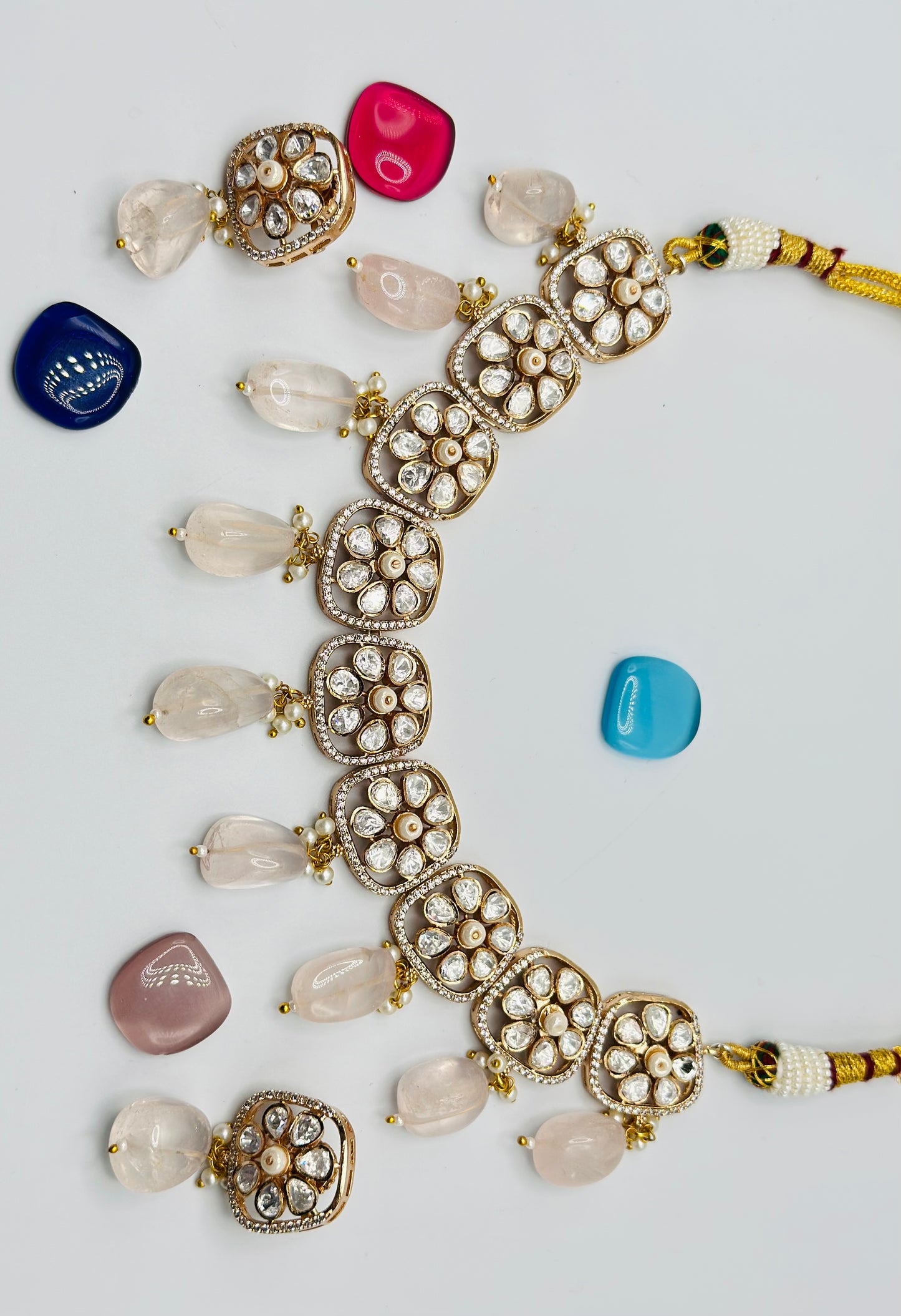 Real Mozzonite Stone Necklace | Simzdesignzz |