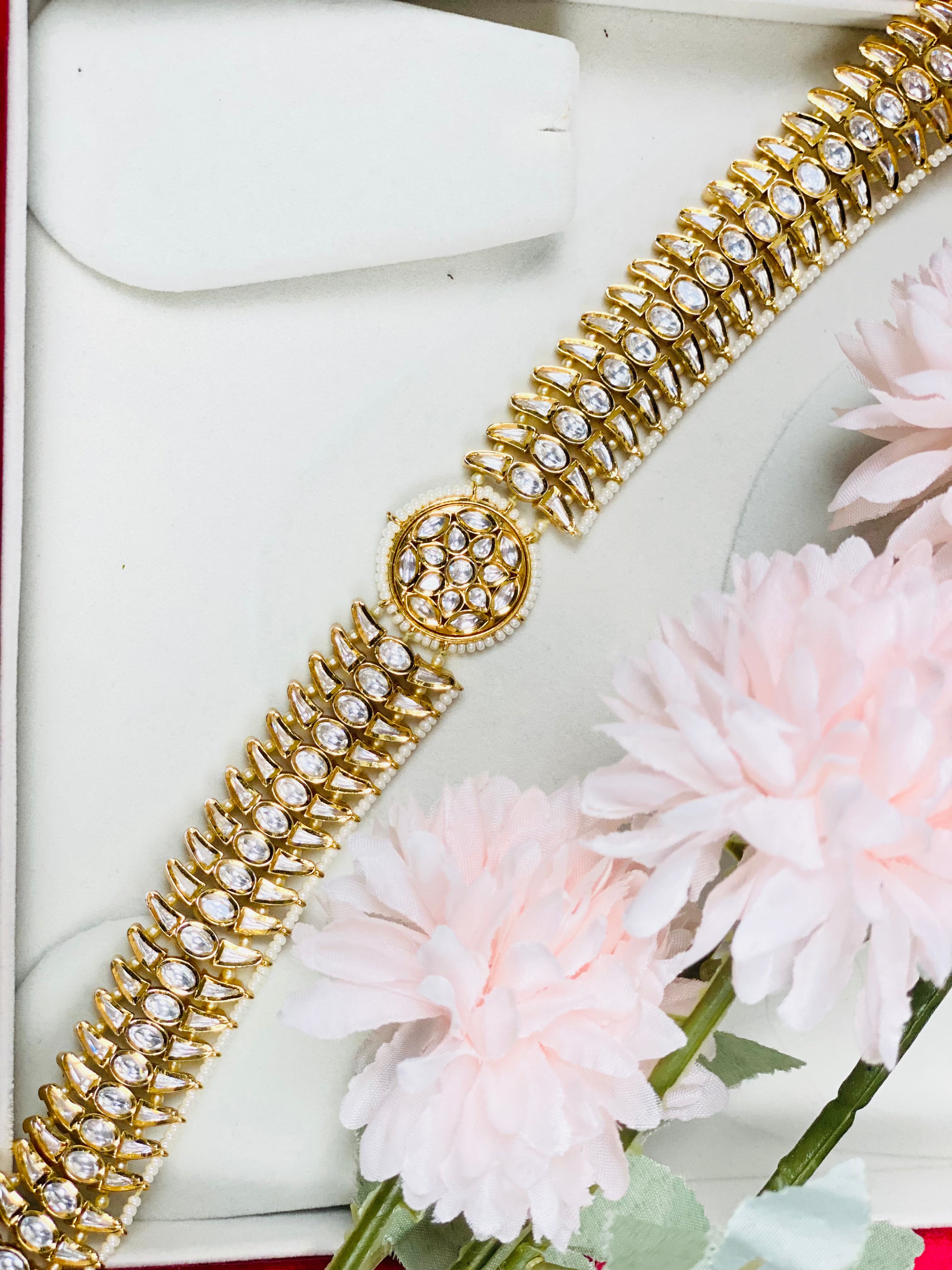 Handmade Gold Plated Tyani Kundan High Quality | Sheeshphool | Hairband | SIMZDESIGNZZ |