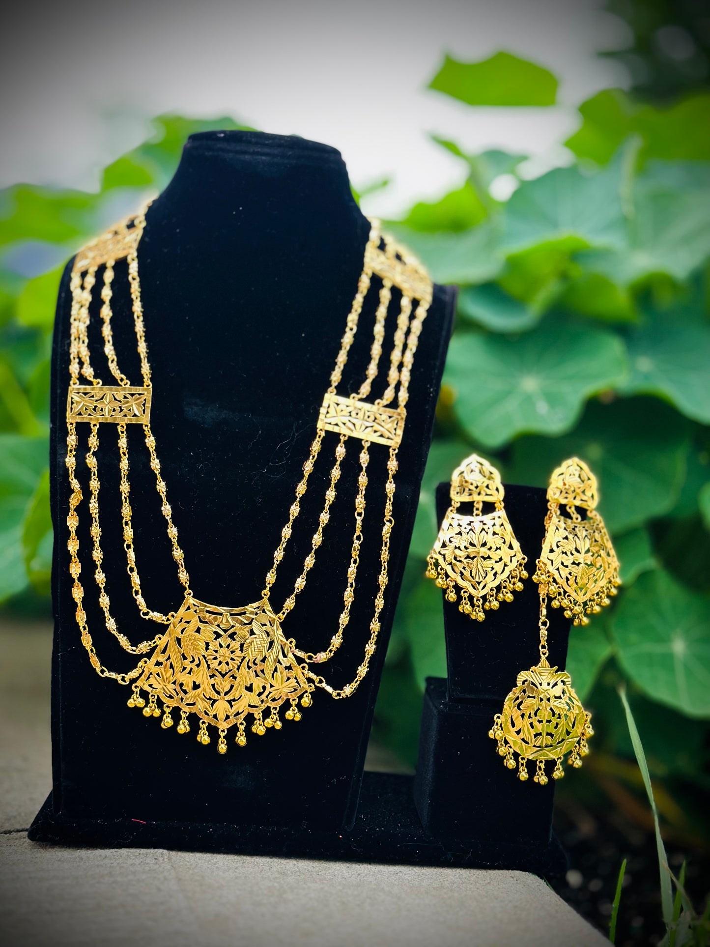 Hoor Collection Gold-Plated Ranihaar Necklace | 1GM | Simzdesignzz |