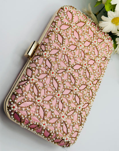 Stone Embroidered Handcrafted Clutch | Simzdesignzz |