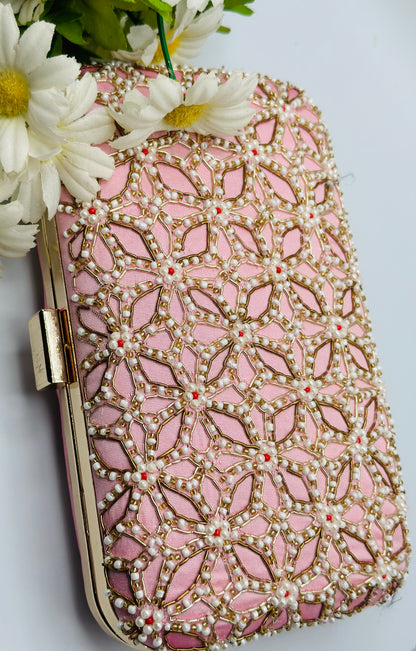 Stone Embroidered Handcrafted Clutch | Simzdesignzz |