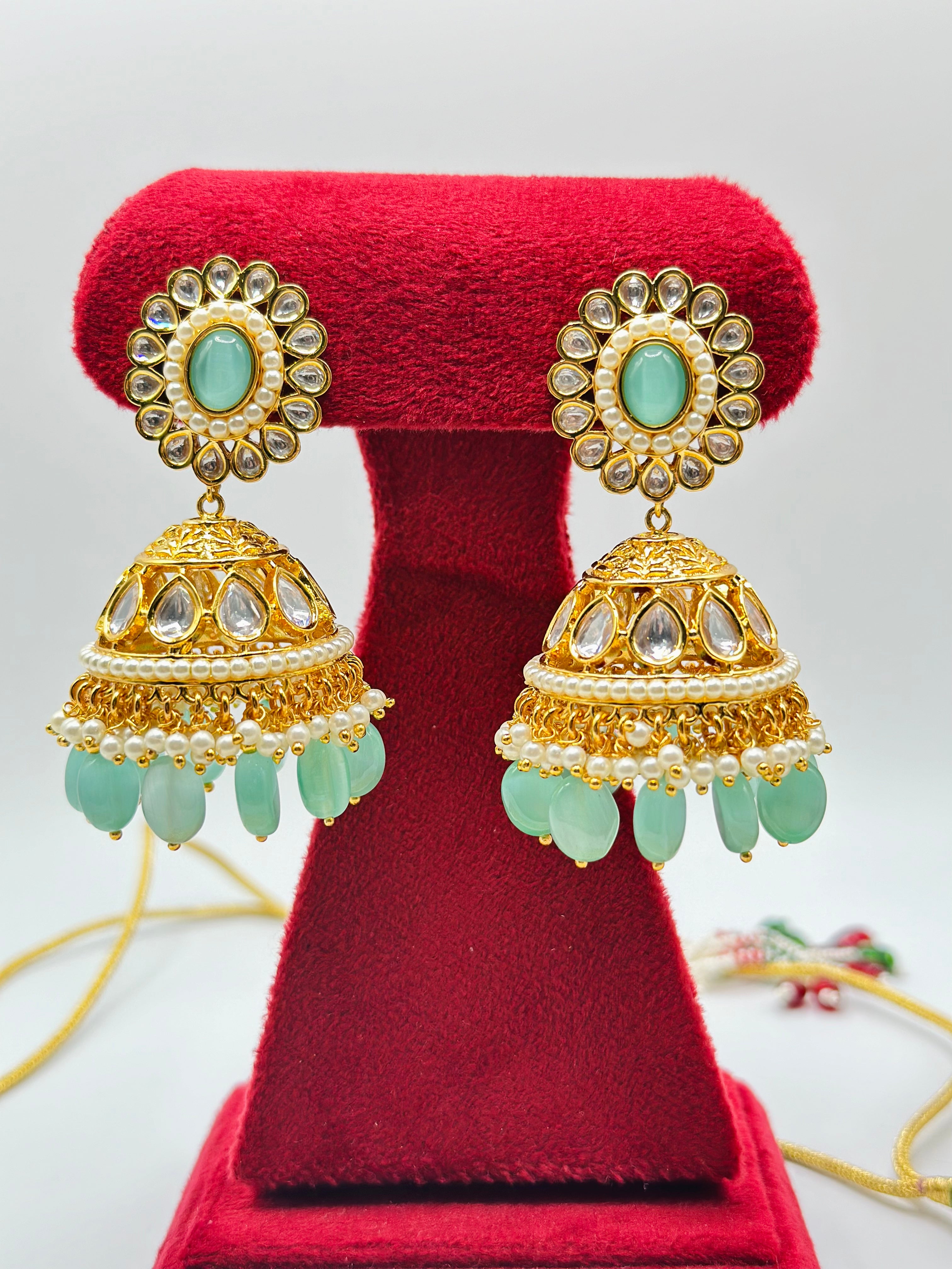 Albeli Polki And Pearl Choker Necklace | Bridal | Semi-Bridal | Simzdesignzz |