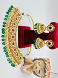 Albeli Polki And Pearl Choker Necklace | Bridal | Semi-Bridal | Simzdesignzz |