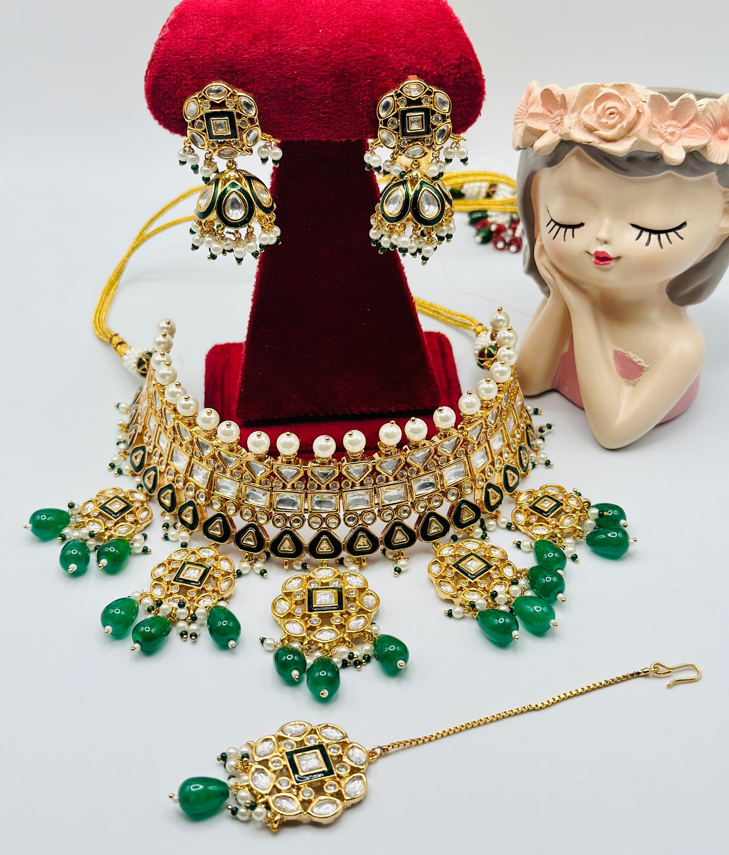 Rohani Choker Polki Necklace | Bridal | Semi-Bridal | Simzdesignzz|