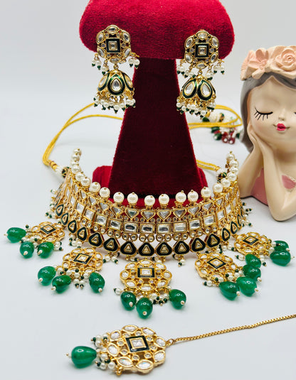 Rohani Choker Polki Necklace | Bridal | Semi-Bridal | Simzdesignzz|