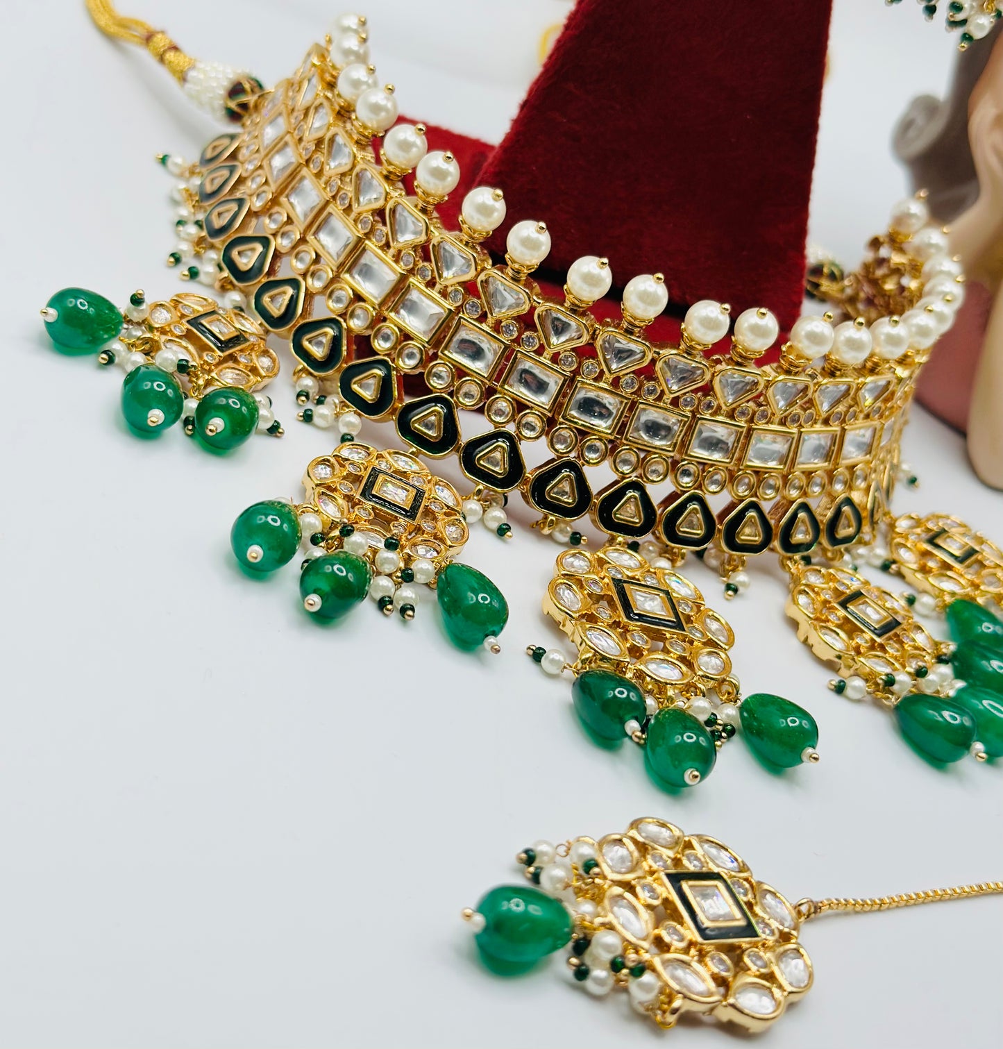 Rohani Choker Polki Necklace | Bridal | Semi-Bridal | Simzdesignzz|