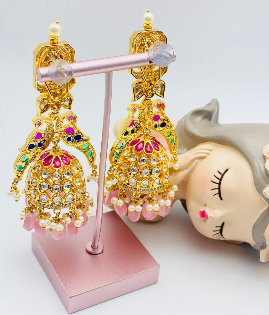 Morni Pachi Kudnan Earrings | Simzdesignzz |