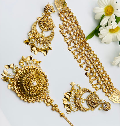 Four-Layered Gold-Plated Necklace | 1 GM |Simzdesignz |