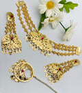 Beautiful Morni-shaped Necklace Set | Simzdesignz | 1GM GOLD