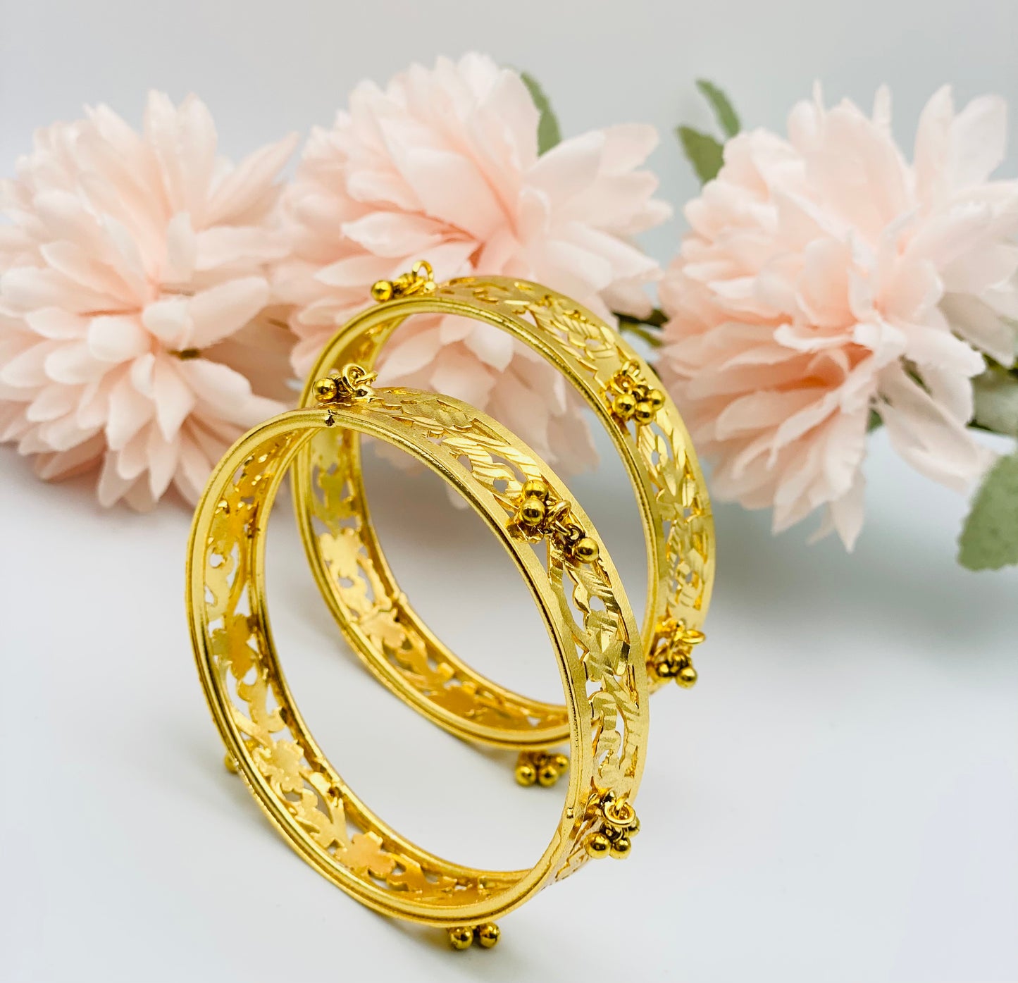 Gold-Plated Ghungroo Bangles | Simzdesignz |