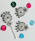 Ameera American  Diamond  Earrings With Tikka | Simzdesignzz |