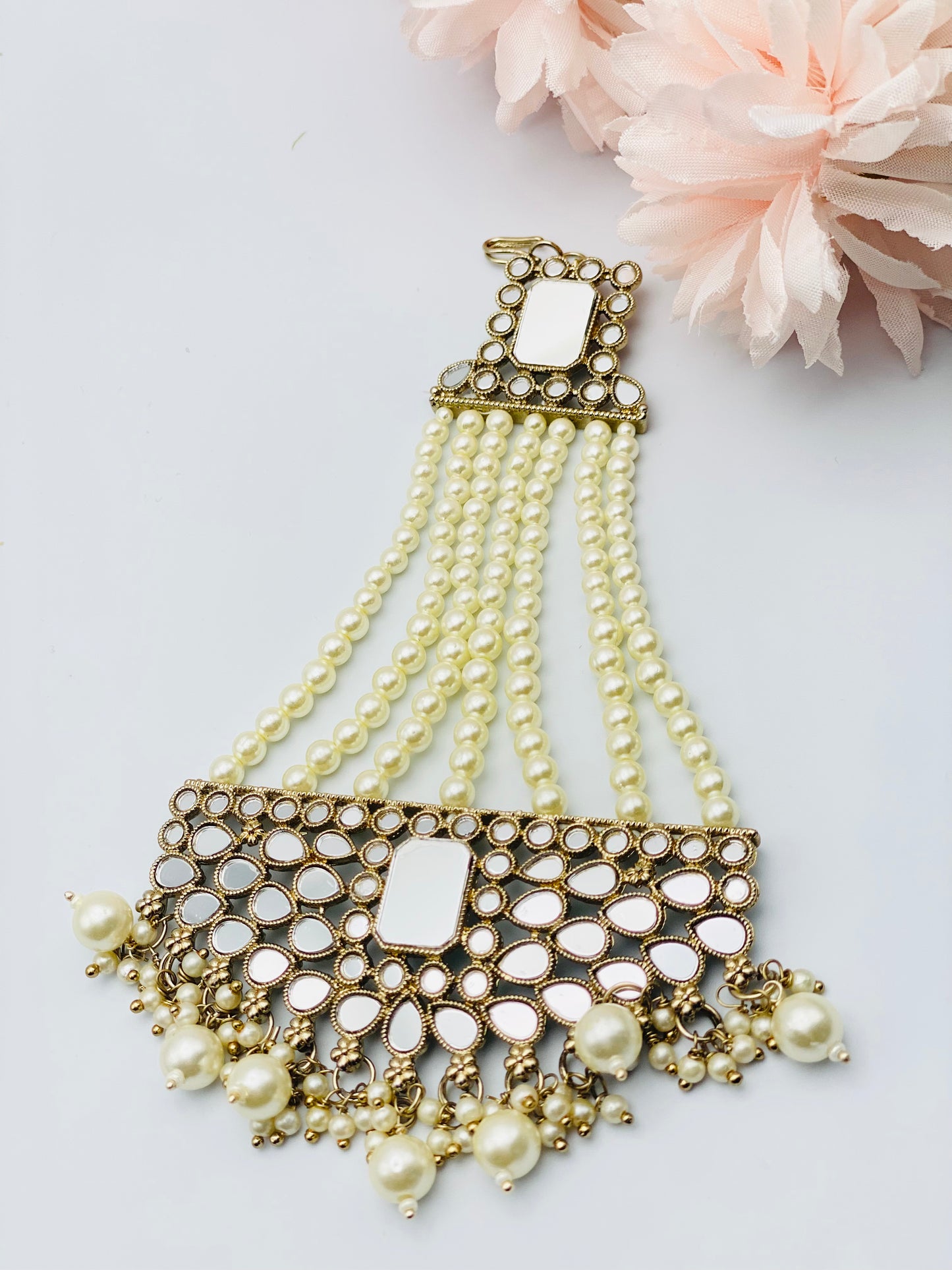 Stunning Mirror Work | Passa | Jhumar | With Pearls | Simzdesignzz |