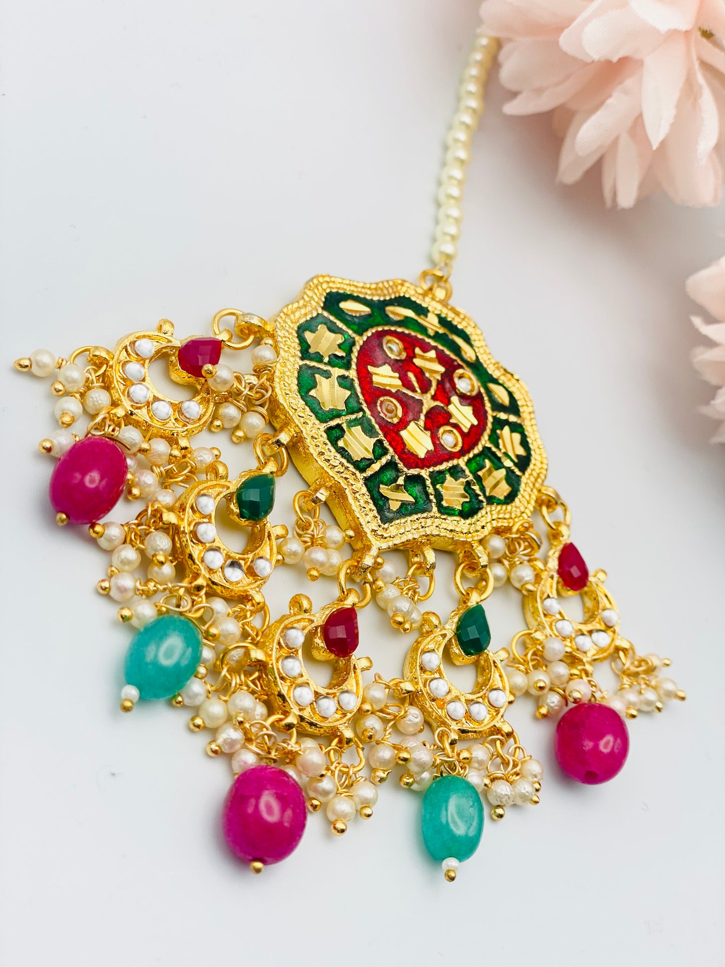 Oversize Kundan Tikka |TIKKA| Simzdesignzz |