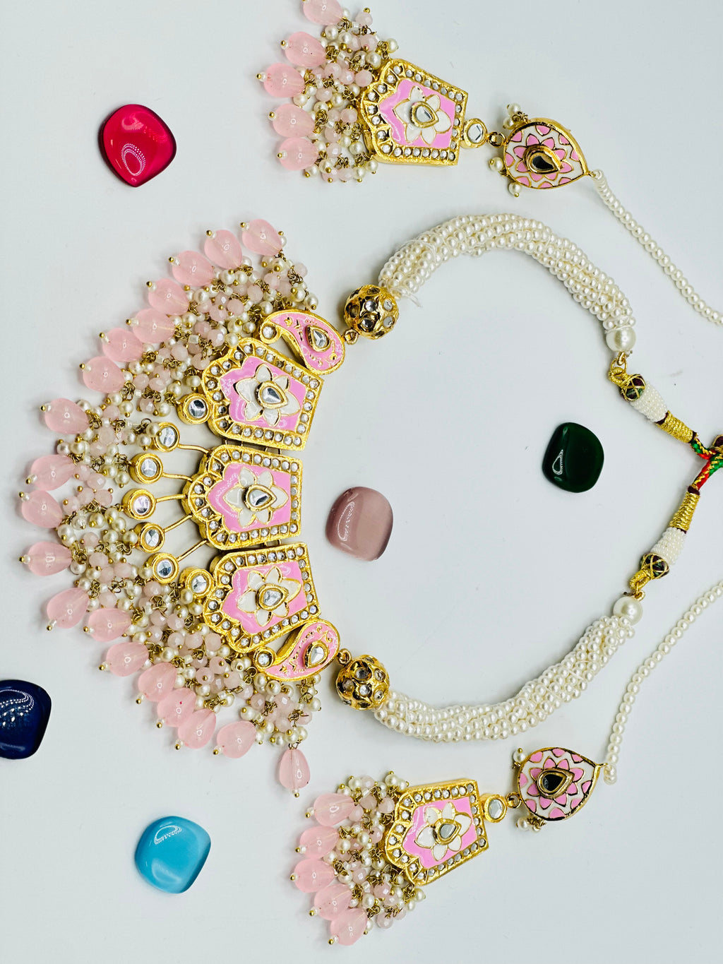 Zakkera Elegant Thappa Kundan Necklace | Simzdesignzz |
