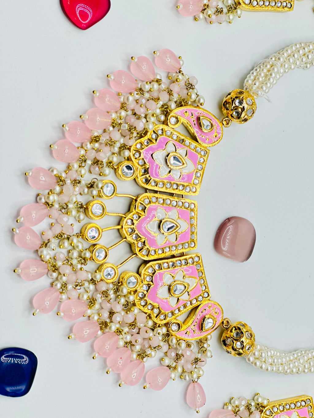 Zakkera Elegant Thappa Kundan Necklace | Simzdesignzz |