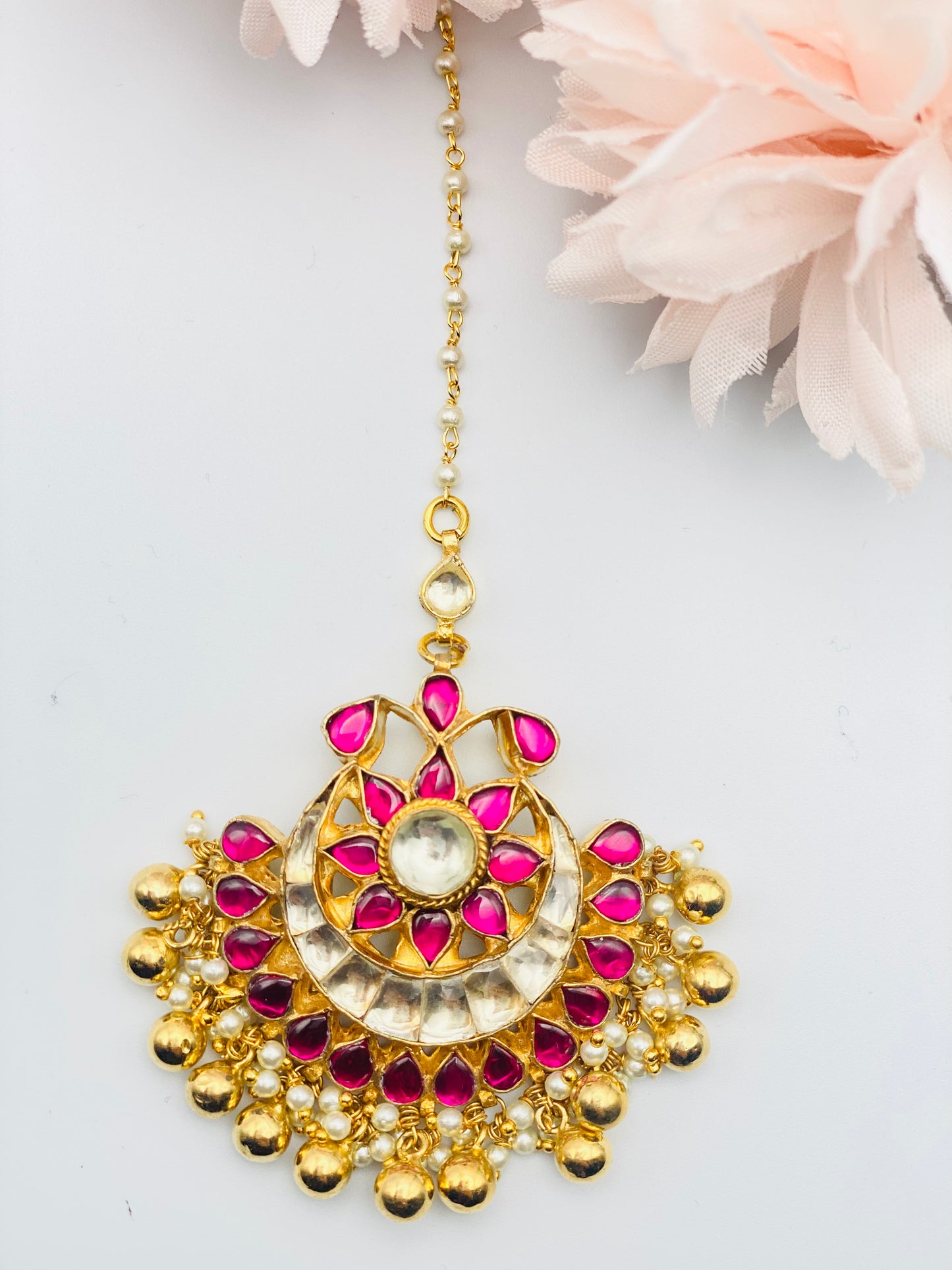 Rani Gold-Plated Pachi Kundan |TIKKA| SIMZDESIGNZ |