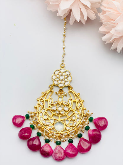 High Quality Wine Pachi-Kundan |TIKKA| Simzdesignzz |