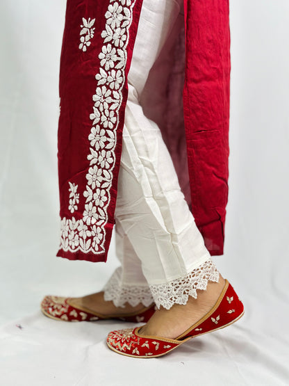 Pakistani Styled Suit With Pant Plazzo | Simzdesignzz |