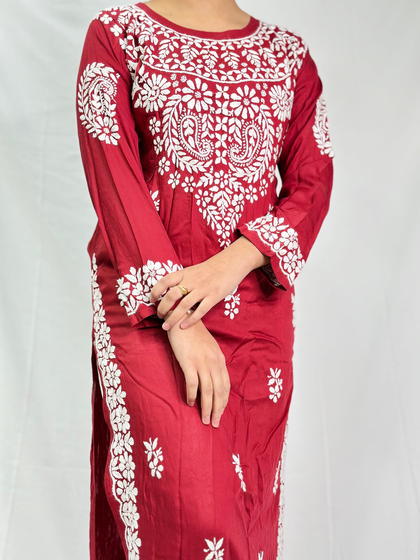 Pakistani Styled Suit With Pant Plazzo | Simzdesignzz |