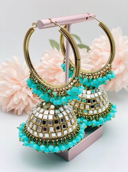 Lightweight Jhumki Hoop Type Earrings | Simzdesignzz |