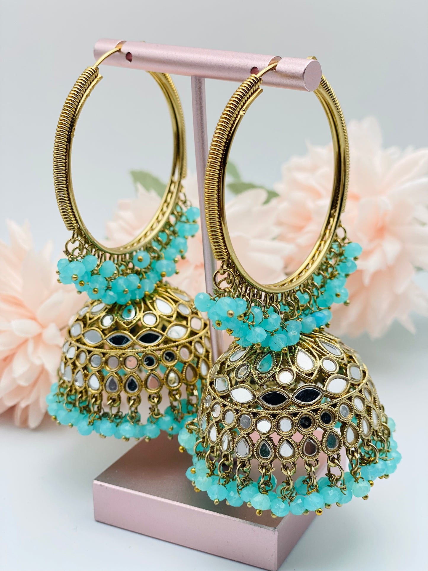 Lightweight Jhumki Hoop Type Earrings | Simzdesignzz |