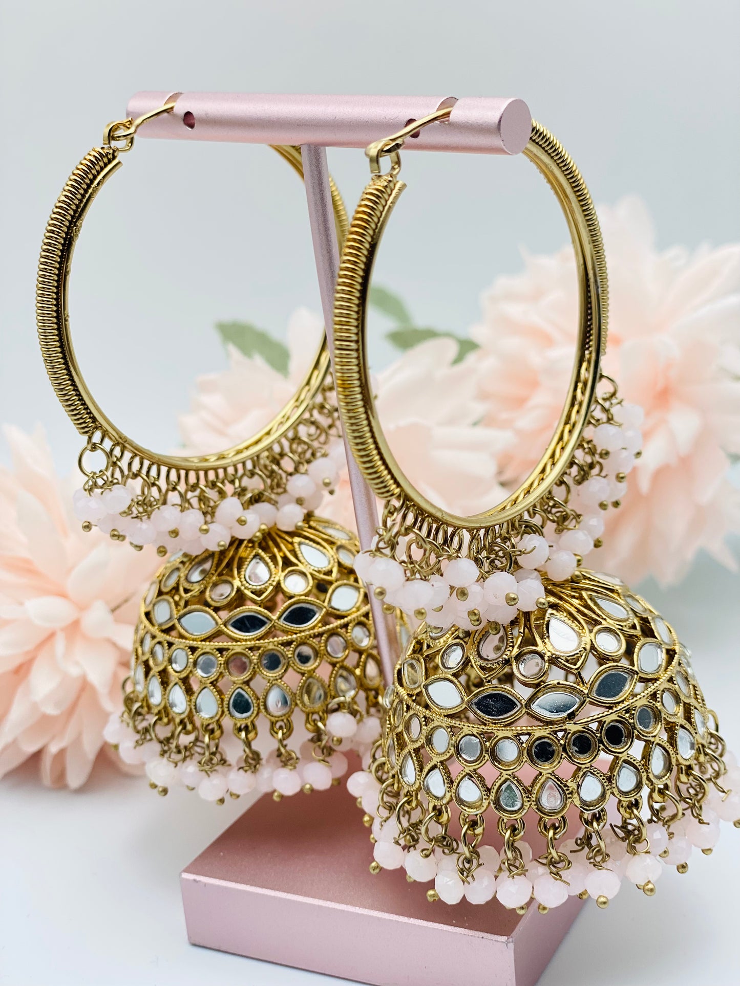 Lightweight Jhumki Hoop Type Earrings | Simzdesignzz |