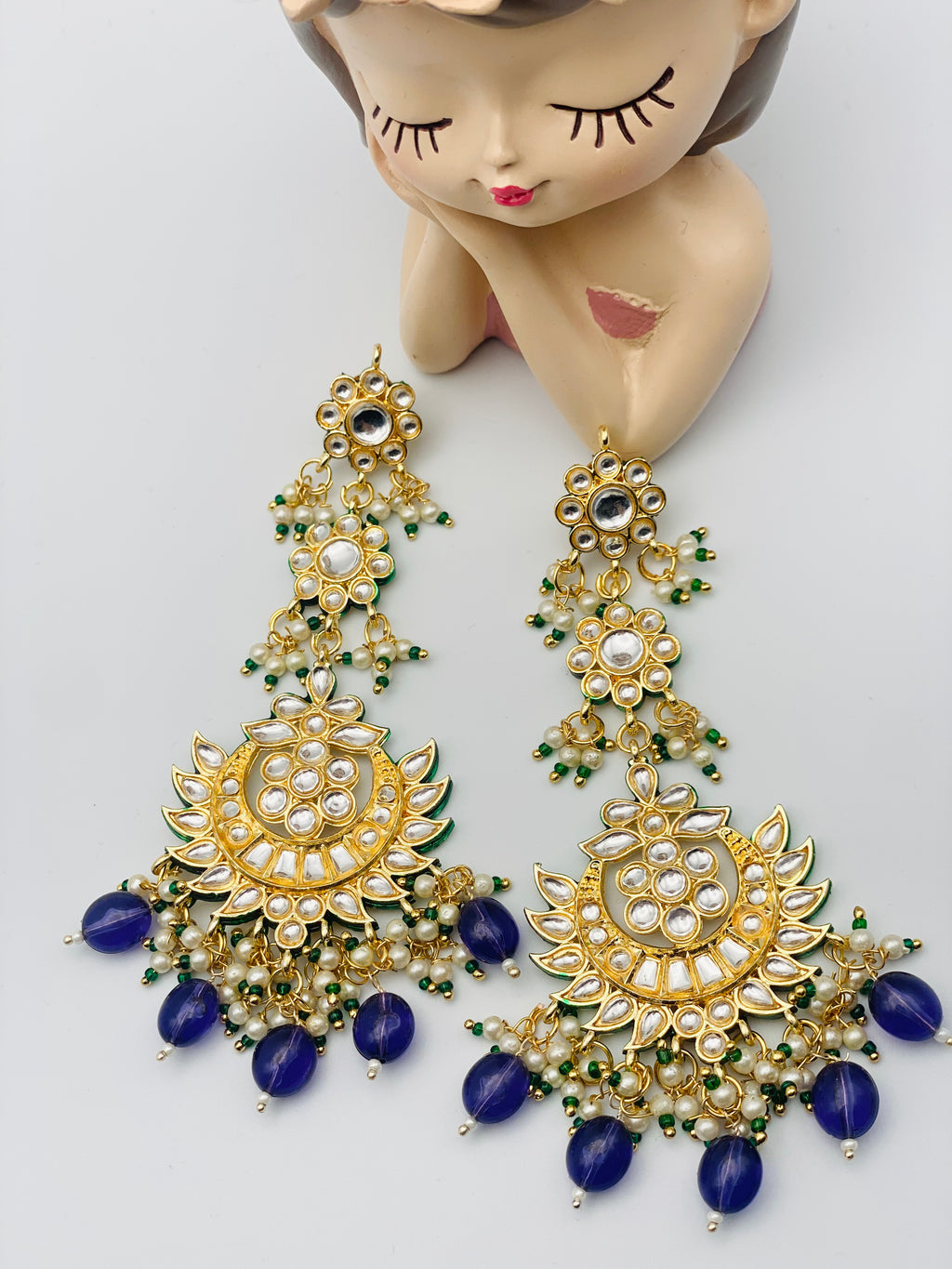 Weightless Kundan Earrings | Simzdesignzz |