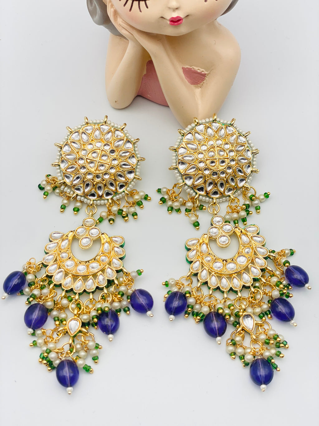 Weightless Kundan Earrings | Simzdesignzz |