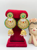 U-Shape Tyani Kundan Earrings | Sizdesignzz |