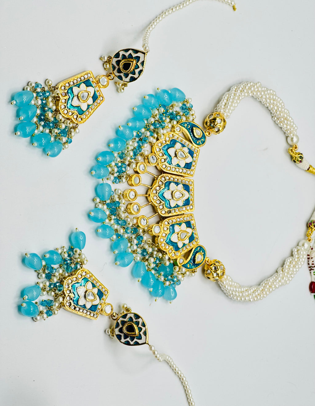 Zakkera Elegant Thappa Kundan Necklace | Simzdesignzz |