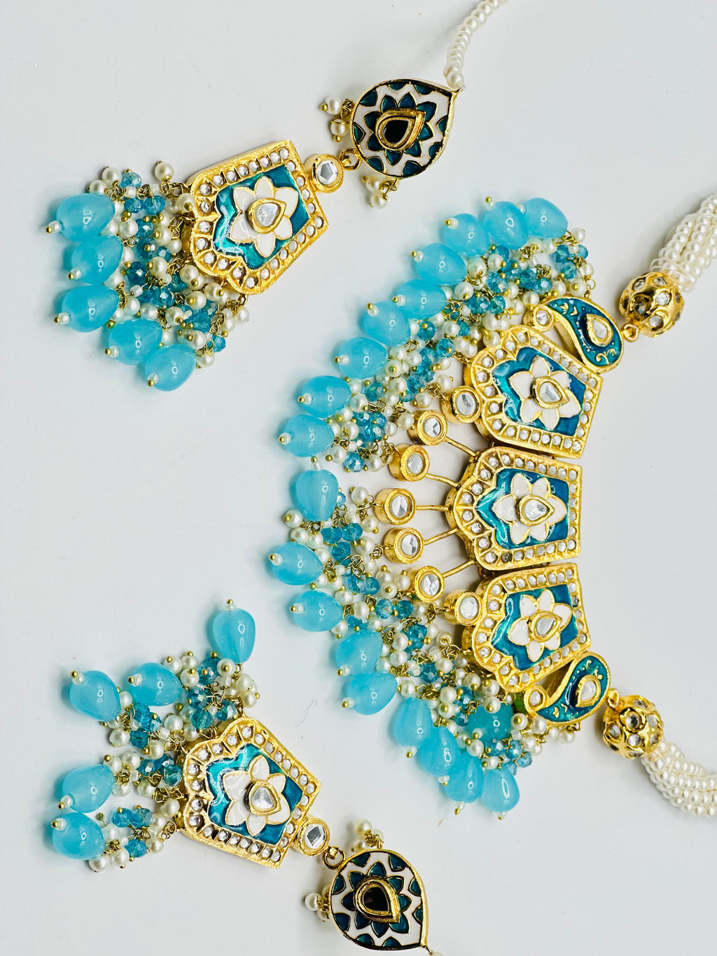 Zakkera Elegant Thappa Kundan Necklace | Simzdesignzz |