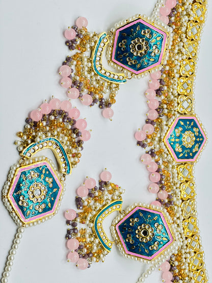 Stunning Thappa Kundan Necklace | Simzdesignzz |