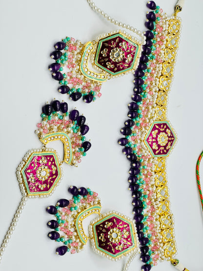 Stunning Thappa Kundan Necklace | Simzdesignzz |