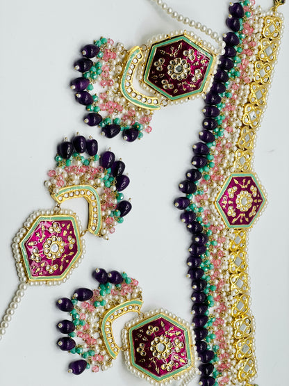 Stunning Thappa Kundan Necklace | Simzdesignzz |