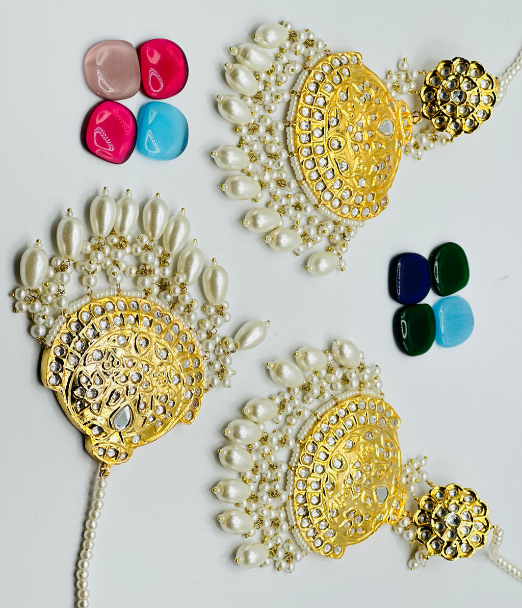 Shenaaz Thappa Kundan Earrings | Simzdesignzz |