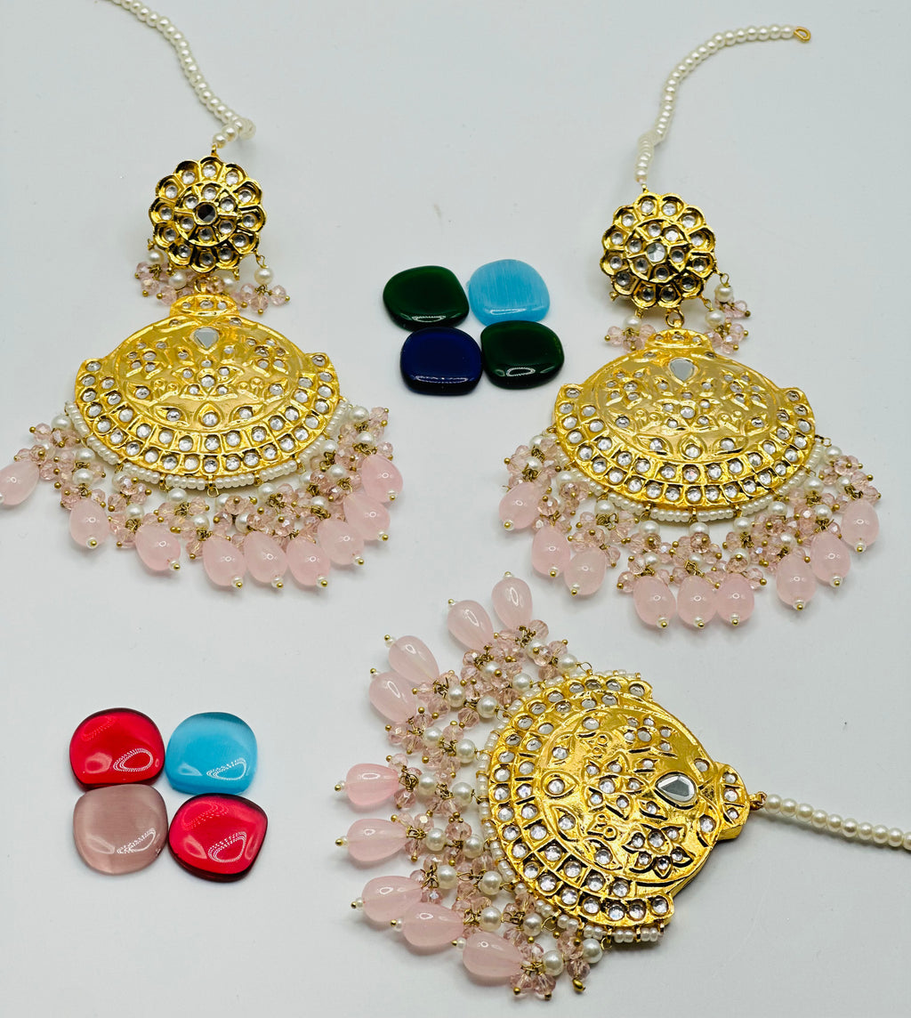 Shenaaz Thappa Kundan Earrings | Simzdesignzz |