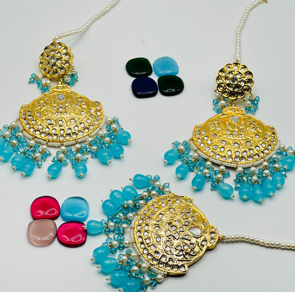 Shenaaz Thappa Kundan Earrings | Simzdesignzz |