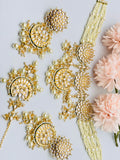 White Pearl Kundan Necklace Set | Simzdesignzz |