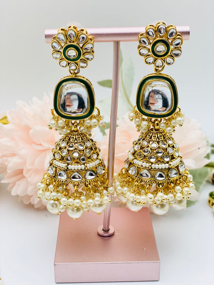 Double-Layered Kundan Ranihaar Necklace | Simzdesignzz |