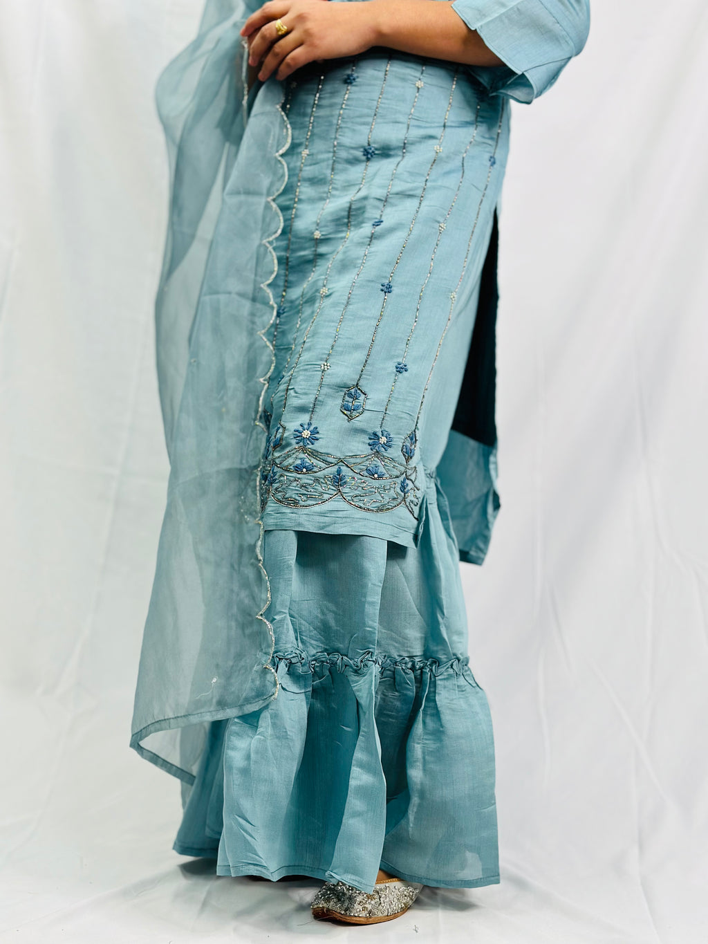 Aradhya Suit With Designer Pakistani Gurara And Dupatta | Simzdesignzz |