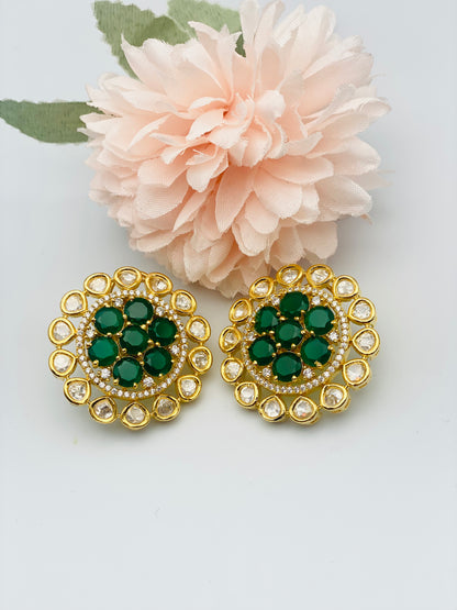 Elegant Tyani-Kundan Studs | Simzdesignzz |