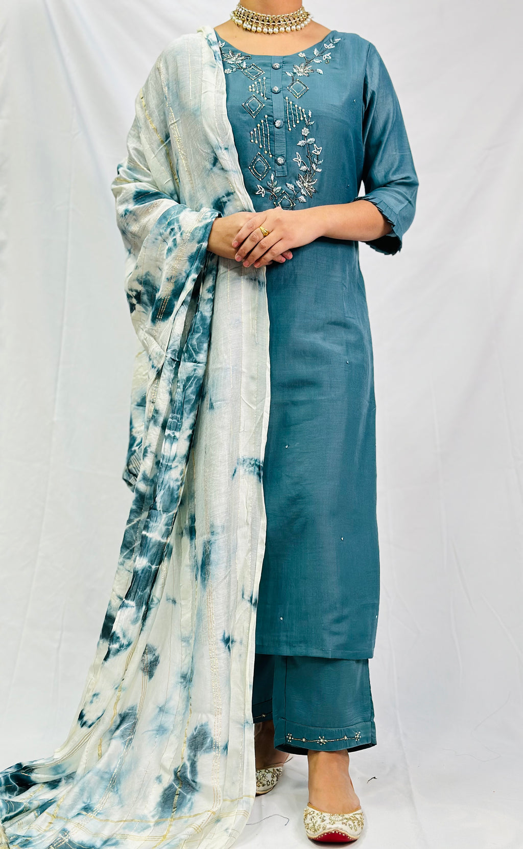 Anjali Three Piece Suit | Simzdesignzz |