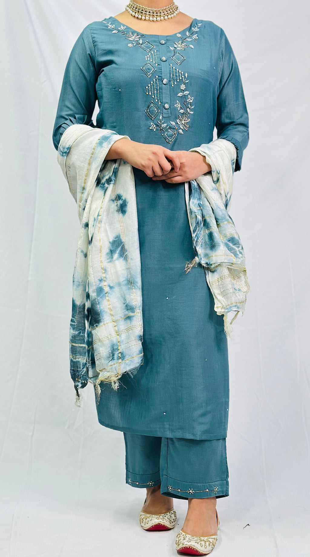 Anjali Three Piece Suit | Simzdesignzz |