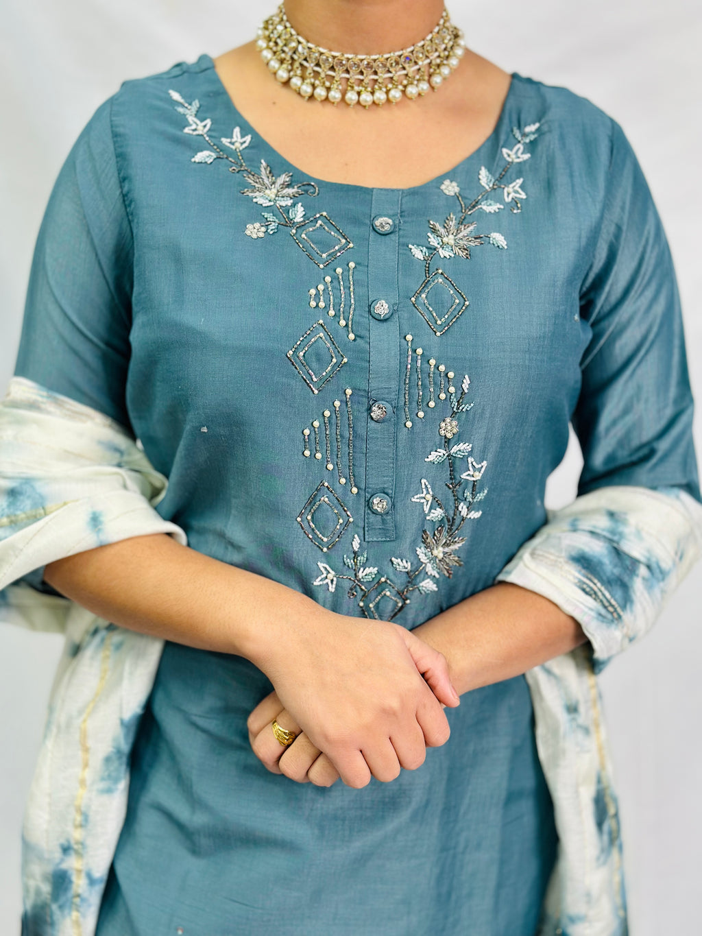 Anjali Three Piece Suit | Simzdesignzz |