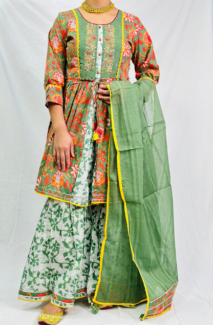 Ekta Rajasthani Frock Suit With Dupatta | Simzdesignzz |